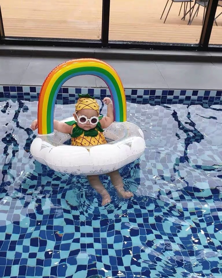 Wholesale Inflatable Rainbow Swimming Ring display picture 8