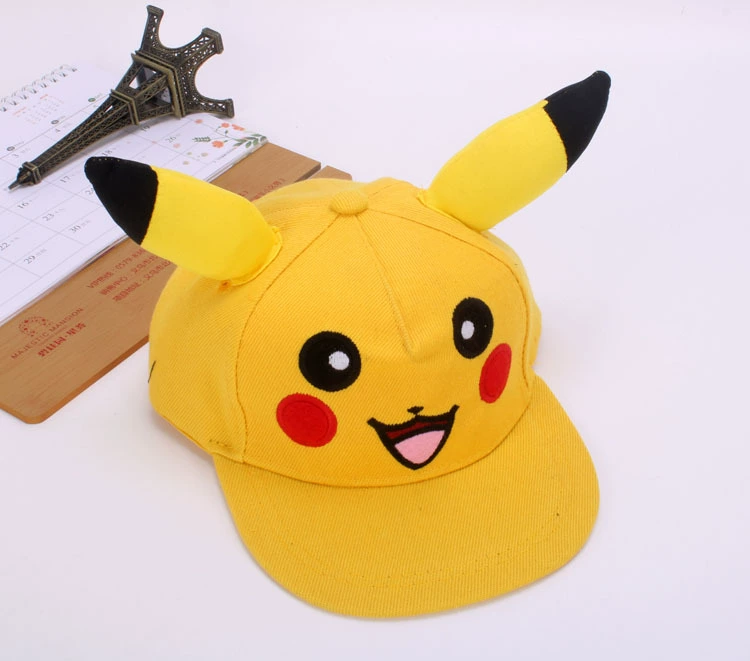 Бейсболка унисекс Pikachu мультяшная, весенняя, регулируемая, ткань и сетка, для взрослых и детей