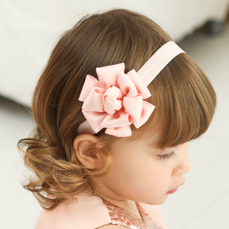 Sweet Simple Style Flower Cloth Hair Band display picture 1
