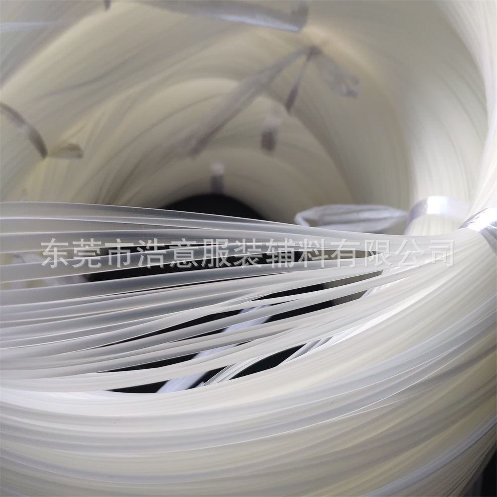 PP胶骨 透明鱼骨 收复衣支撑鱼骨 口罩支撑胶骨