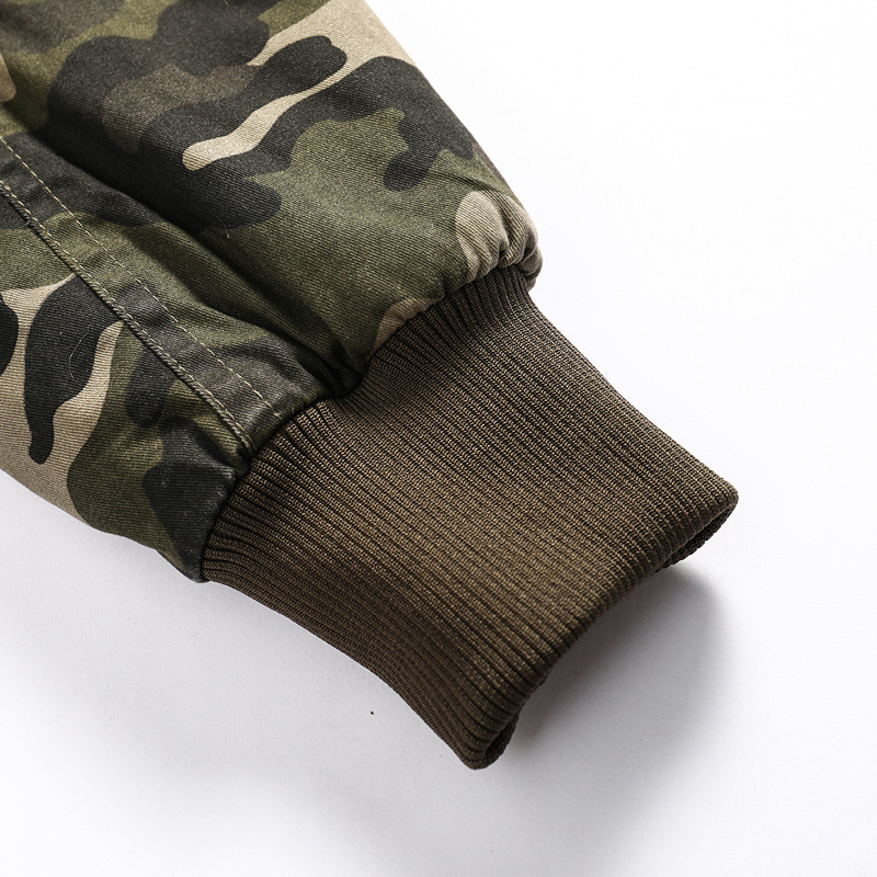Invierno Nuevo ins moda chaqueta con capucha camuflaje de los hombres de algodón acolchado abrigo espesado cálido de algodón acolchado abrigo de los hombres de Amazon al por mayor