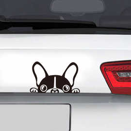 狗狗开关贴汽车贴一代精雕外贸厂家欧美汽车装饰贴纸背胶