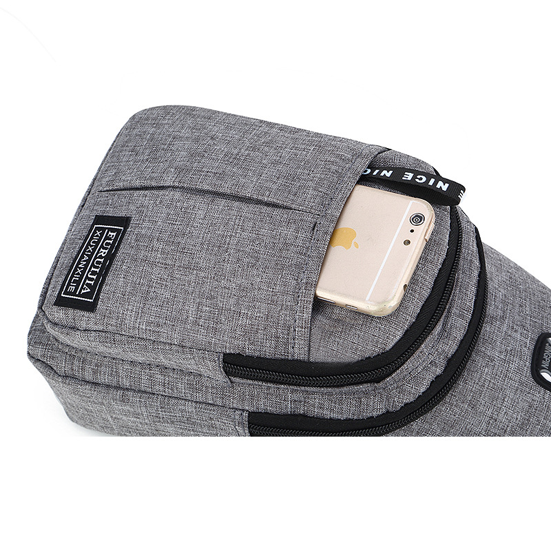 가슴 가방 2019 새로운 한국 유행 캐주얼 가방 야외 작은 배낭 유행 남성 어깨 크로스 바디 허리 가방