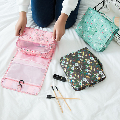 Manufactor Direct selling travel Storage bag Hooks Wash bag suspension Storage bag Cosmetic fold portable Finishing package