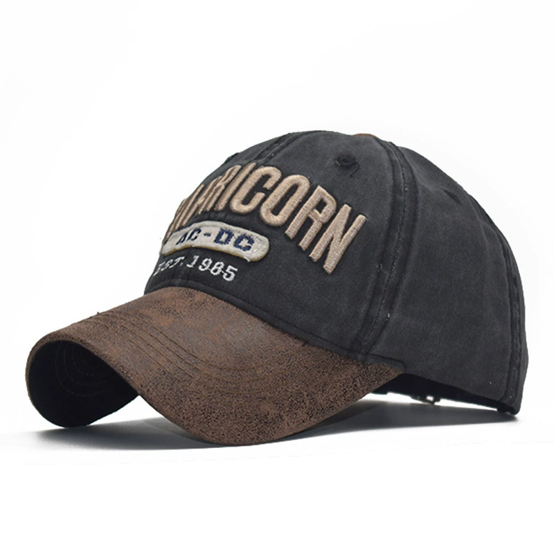 Baseball cap, spring polyurethane cotton, 3D letter embroidery, adjustable fit