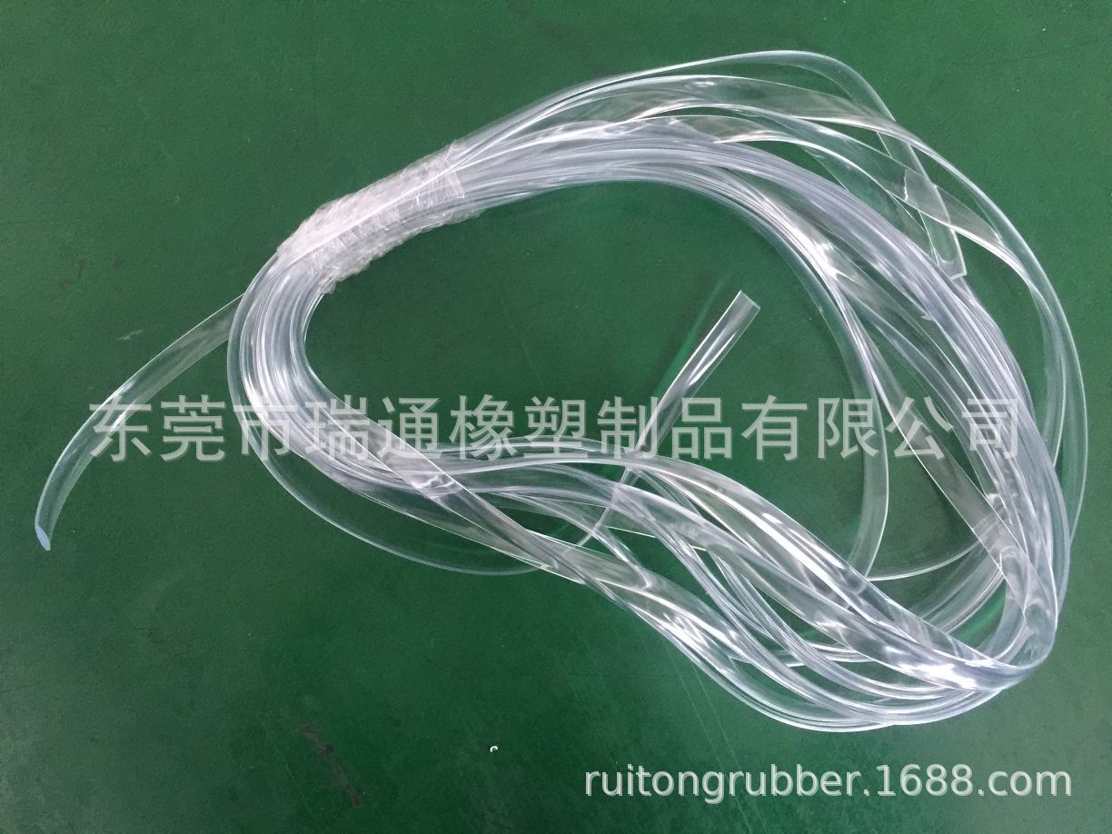 厂家大量供应高透明PVC发光条 LED灯导光带 扁带