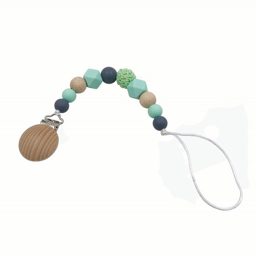 New factory direct sales baby silicone pacifier chain baby teething toys anti-fall chain maternal and infant supplies