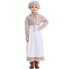 New parent-child clothing, children's wolf grandma performance costumes, export source fairy tale theme costumes, pastoral farm skirts