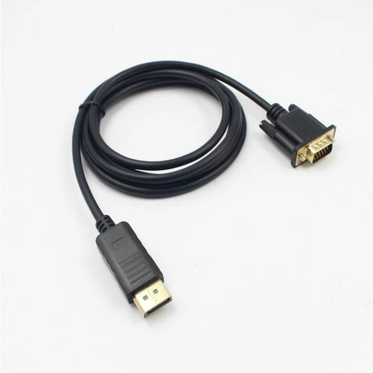 DP to VGA cable DP to VGA Rotary 1.8 -meter laptop connection line DP to VGA 1.8M