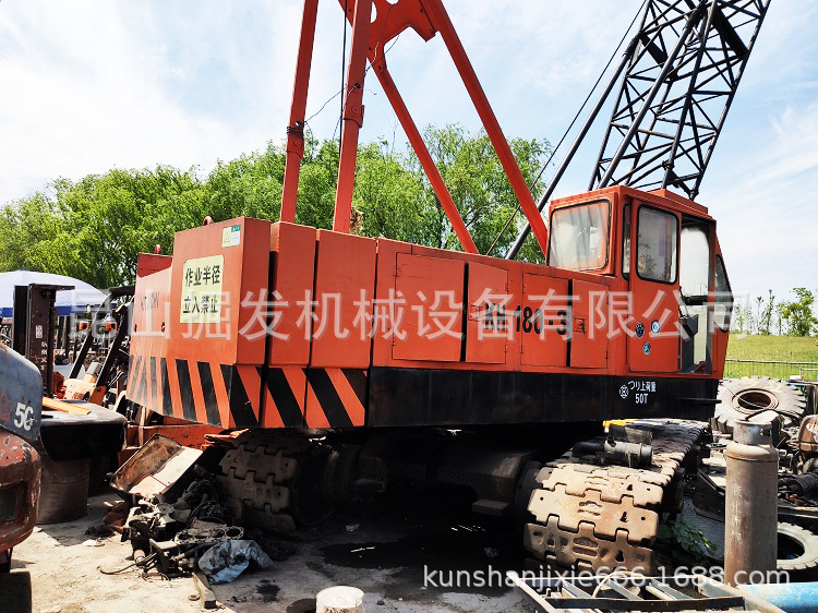 转让二手履带吊 hitachi 日立KH180-3 履带吊车 50吨起重机