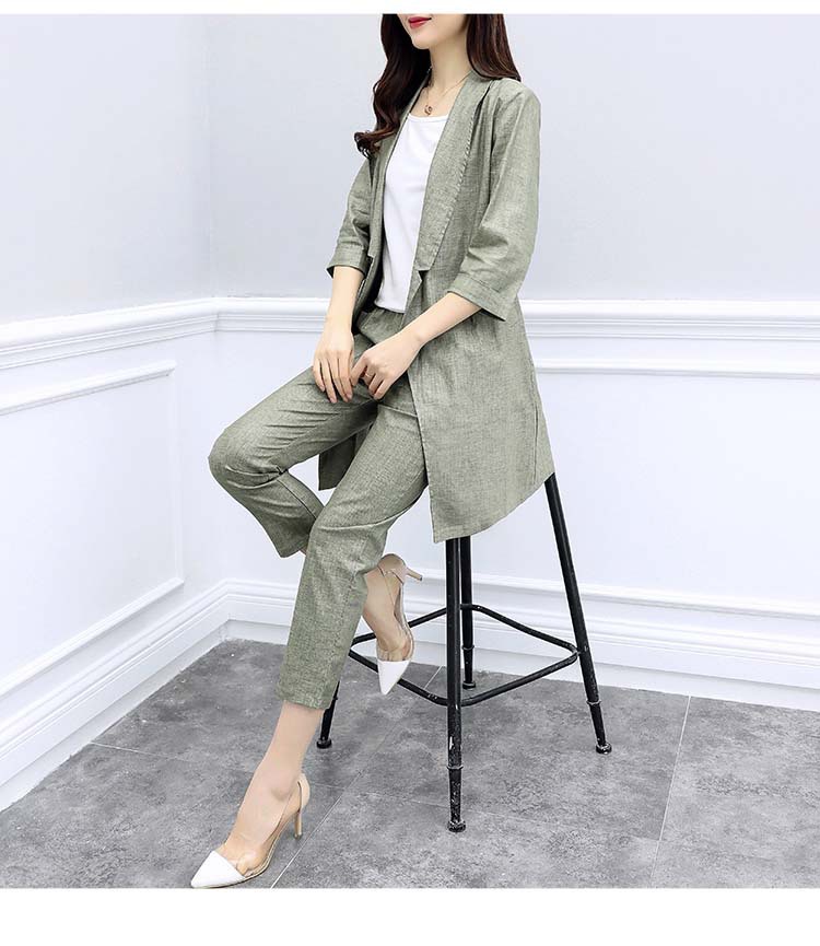 Costume femme UNE GéNéRATION en Coton et lin - Ref 3333626 Image 18