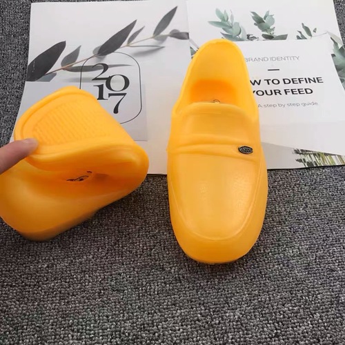 Men's Rubber Rain Boots Waterproof Men's Shoes Men's Chef Shoes Plastic Yellow Work Kitchen Shoes Construction Site Anti-Slip Flat