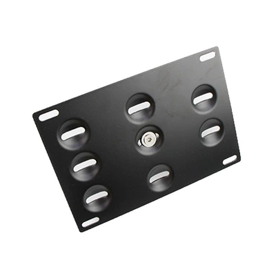 Cross-border hot auto parts American car modified trailer hook license plate frame personality license plate frame. (License plate holder/license plate holder) - black-photo-frame-adapter