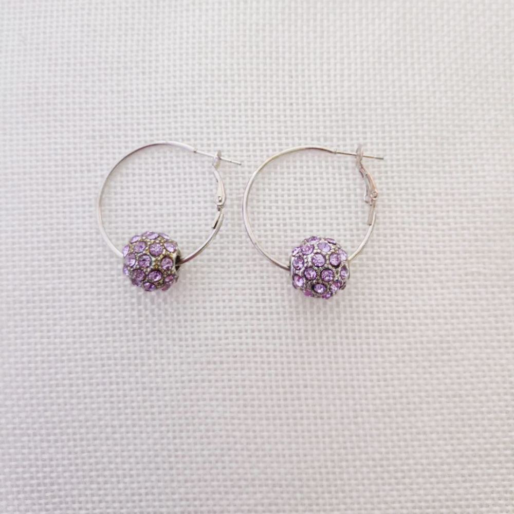 1 Pair Simple Style Geometric Alloy Inlay Rhinestones Women's Earrings display picture 3
