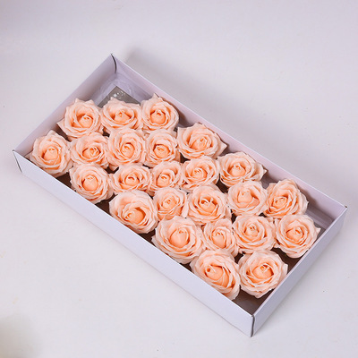 three layers Soap Flower head Soap Flower Flower head rose Base bracket simulation Flower head flower arrangement Material Science goods in stock Direct selling