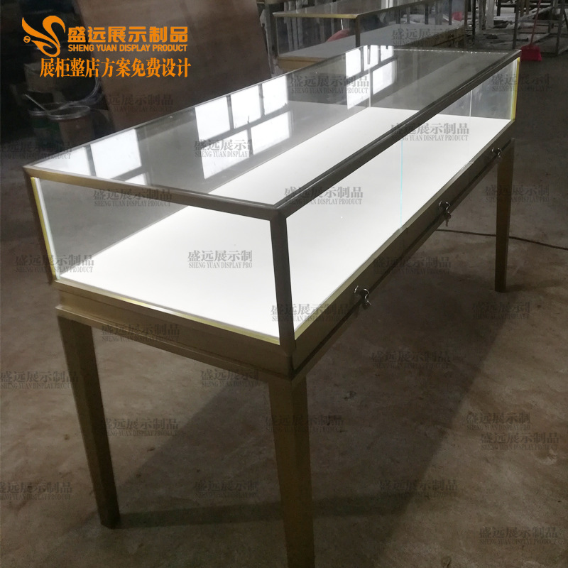 厂家定制高档玻璃珠宝首饰玻璃展柜珠宝展柜 不锈钢珠宝展柜