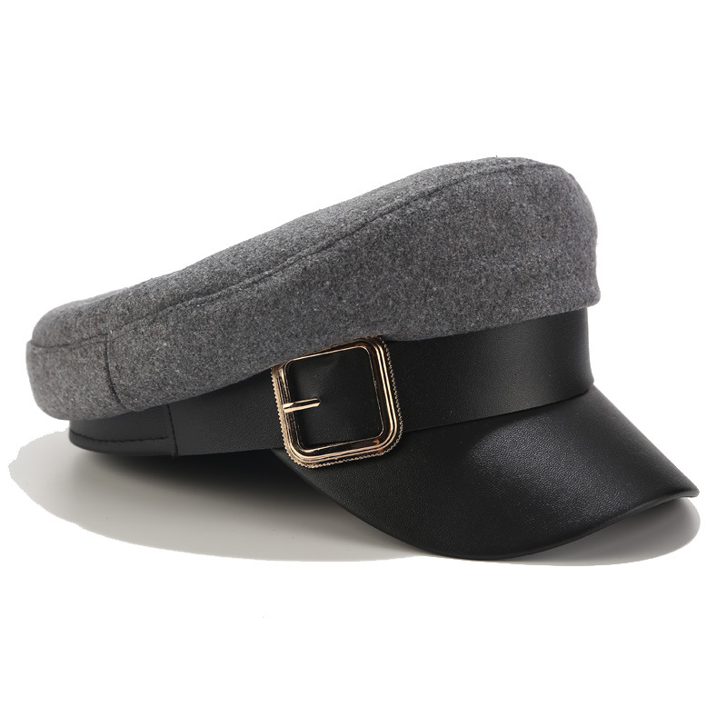 Unisex Retro Classic Style Solid Color Beret Hat display picture 6