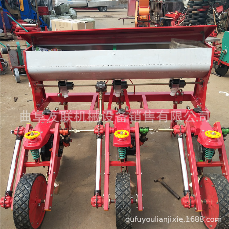 悬浮腿大豆玉米精播机 2行玉米免耕播种施肥机 大豆精量播种机58