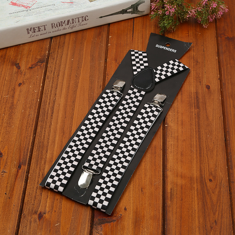 작은 4 열 흑백 격자 무늬