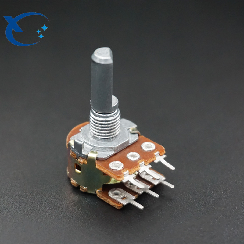 优质148型双联半轴电位器B1K~1M-20F直脚电位器 旋转式  厂家直销
