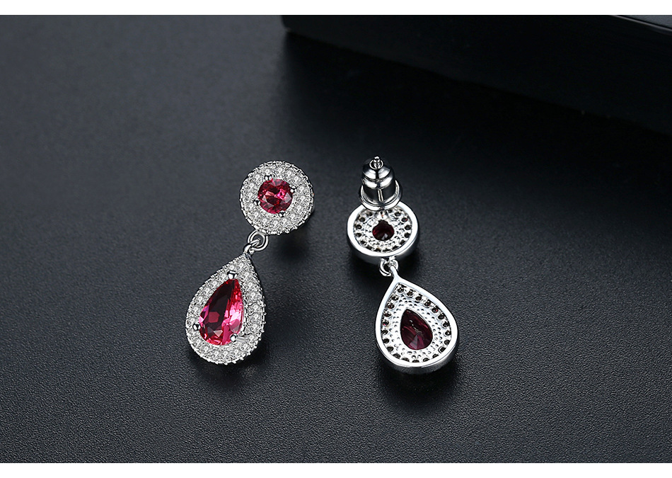 Jinse Aaa Zircon Photo Automne Boucles D'oreilles Coréenne Simple Boucles D'oreilles Mode Ornement Usine En Gros display picture 6