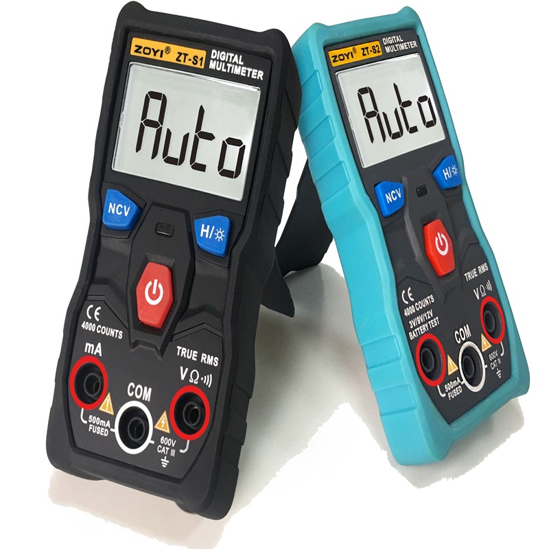 ZOYI众仪电测全自动智能档位识别便携式袖珍迷你万用表ZTS1傻瓜表