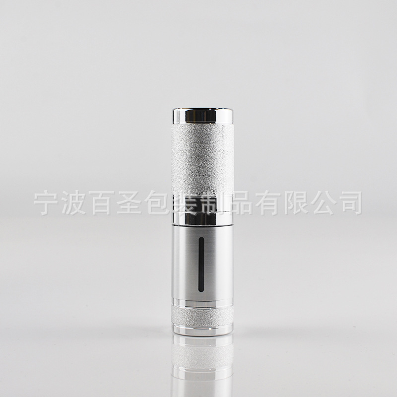 沙银款10ml直圆AS真空瓶 乳液瓶喷雾瓶高档护肤品瓶 真空瓶 丝印