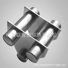 供应304不锈钢8000GS除铁器磁力棒圆形单层除铁磁力架 传输带磁板