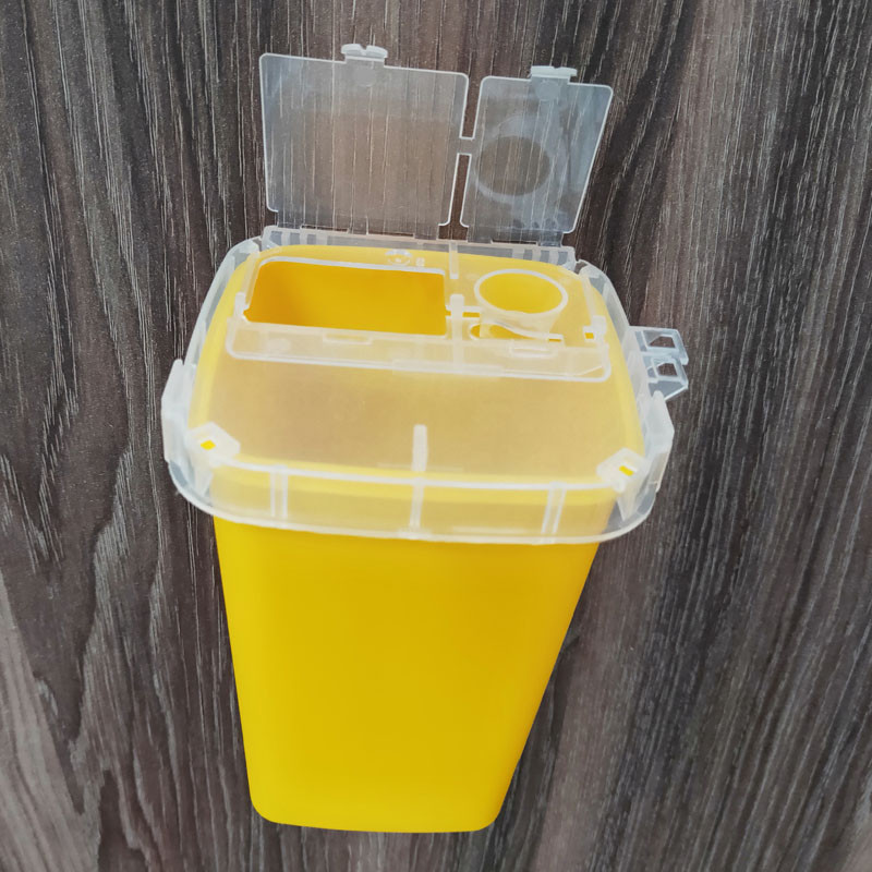 (Cross-border trading), disposable blade, black red plastic square garbage can