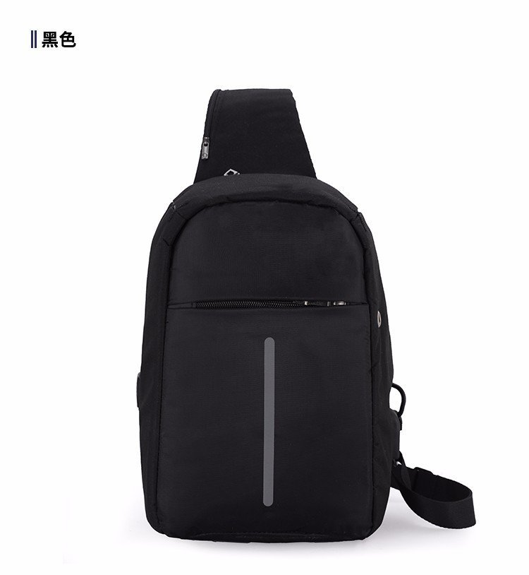 尼龙布胸包拉链