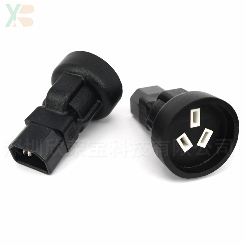 电源转换插头WA-0138 IEC 320 C14品字转国标澳洲母头电源转换器