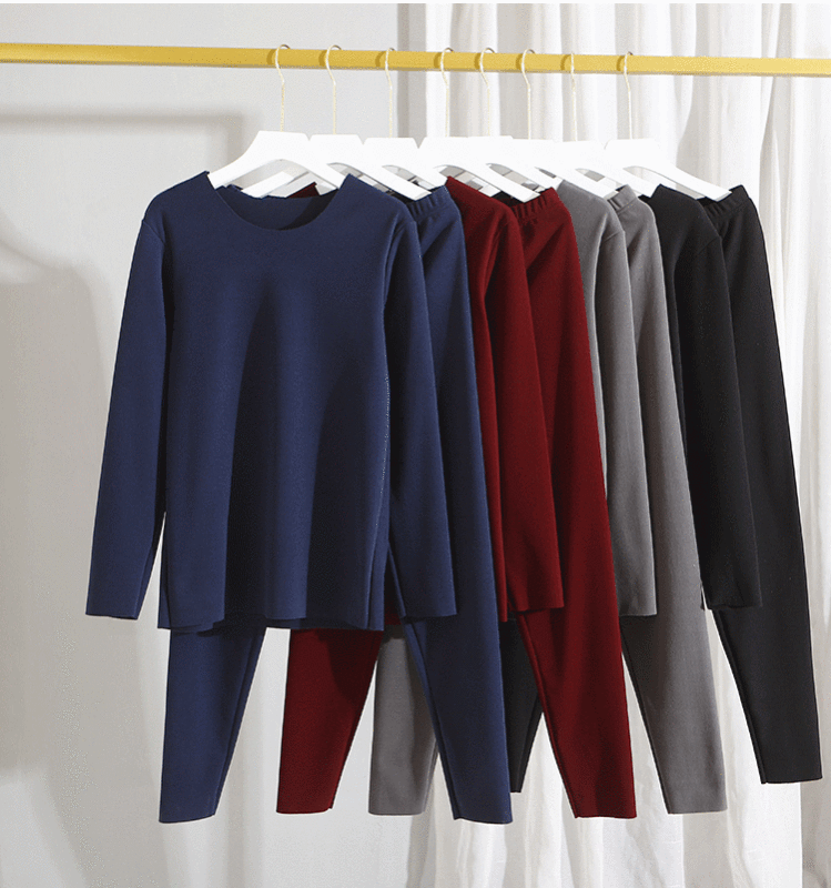 Men's thermal underwear suit seamless tight fleece-lined double-sided sanding thin German velvet double-sided velvet warm autumn pants Men's thermal underwear suit seamless tight fleece-lined double-sided sanding thin German velvet double-sided velvet warm autumn pants
