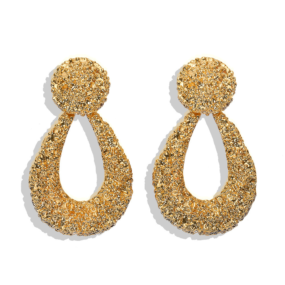 Alloy Drop-shaped Earrings Simple Atmospheric Jewelry Ins Wind Earrings display picture 13