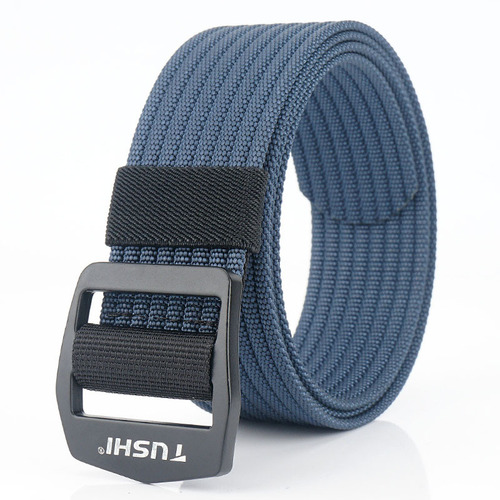 TUSHI canvas belt men and women thickened canvas belt student Korean version casual cloth belt can be lengthened wholesale