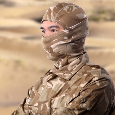 Jefe de camuflaje Ninja sombrero de secado rápido transpirable deportes bufanda al aire libre a prueba de viento a prueba de arena camuflaje bufanda