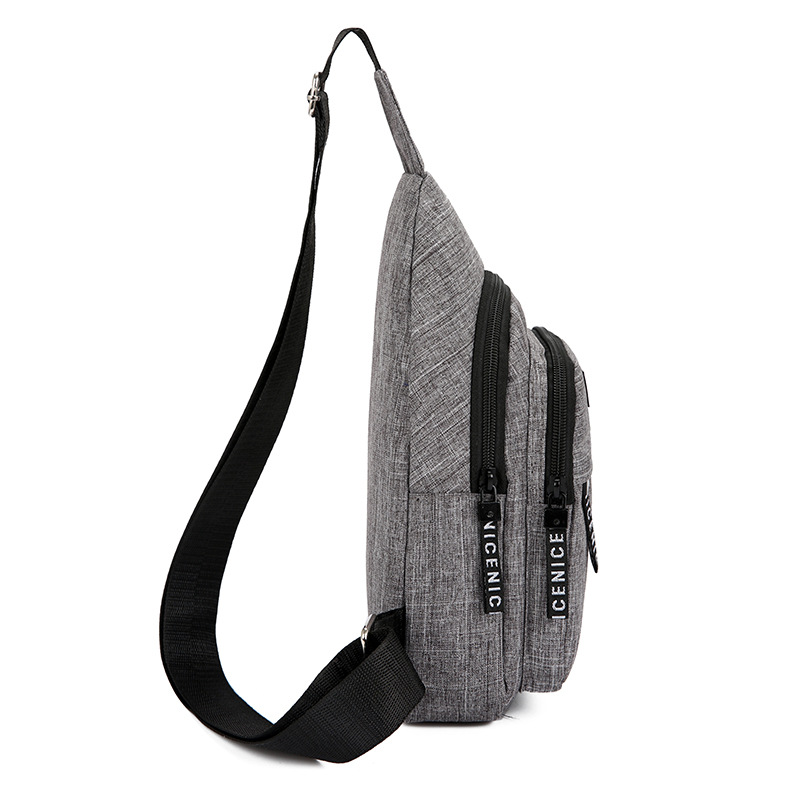 Bolsa 2021 nueva bolsa de pecho para hombres bolsa de lona bolsa de mensajero bolsa de hombre bolsa de hombro estilo coreano Mochila pequeña bolsa de cintura casual