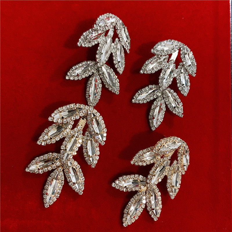 Aretes De Borla De Hoja De Gema Brillante display picture 7