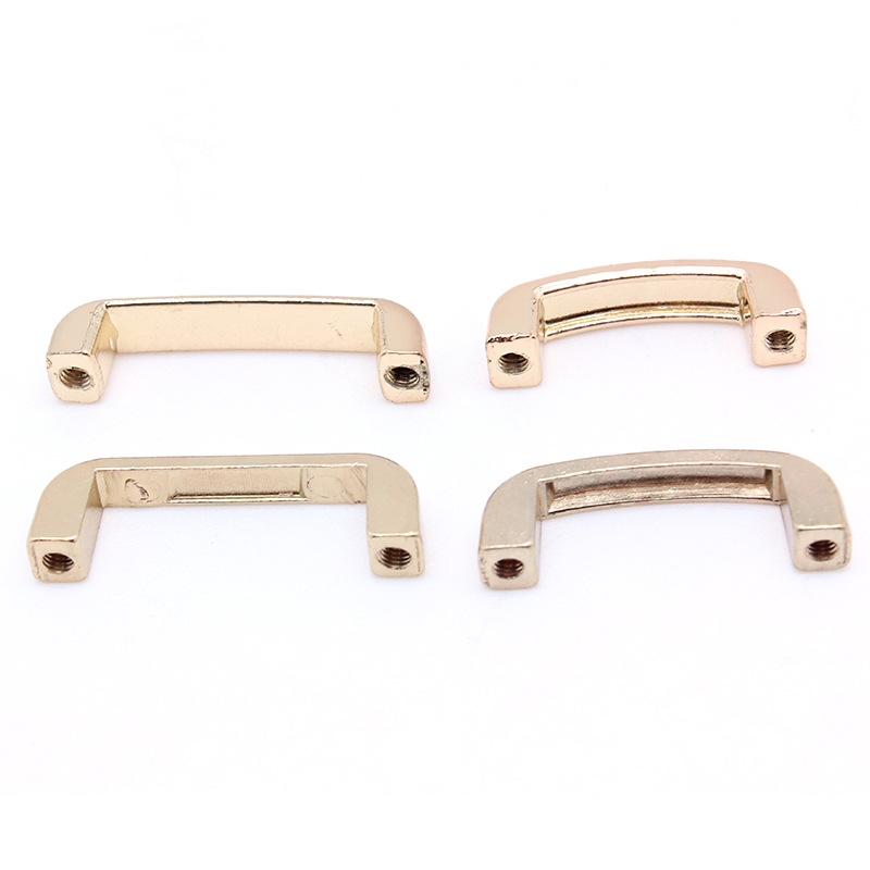 精致小五金手袋箱包小拉手有座五分拱桥装饰扣  锌合金小锁扣