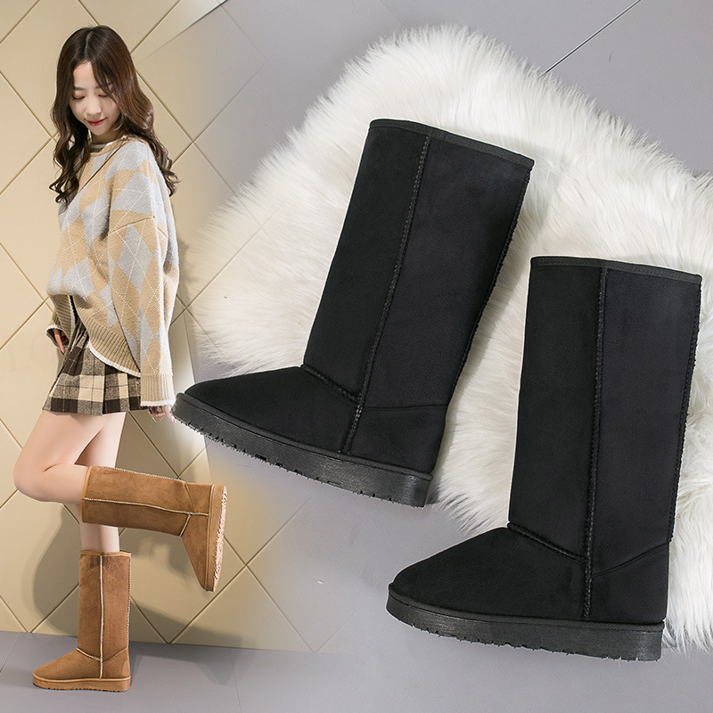 2024 high-top foreign trade European and American snow boots for women, high-top snow boots for women, Russian 33 cm tall boots, size 41_voghion.com