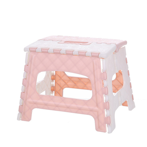 Thickened hollow plastic folding stool portable portable outdoor small stool cartoon children's stool wholesale