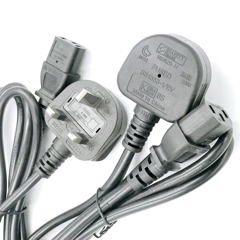 GCC认证海湾七国电源线 SASO沙特 BS英国联盟 新加坡PSB AC插头线