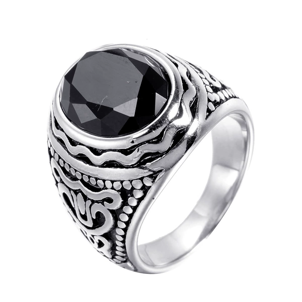 Silver black diamond