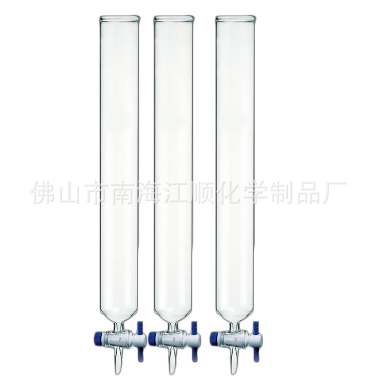 厂价直销 玻璃截门层析柱 具口玻璃砂芯层析柱10*200mm实验室器皿