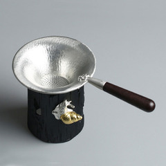 純錫 茶漏茶濾茶葉過濾網功夫手工茶具濾茶器風爐茶具茶 配件