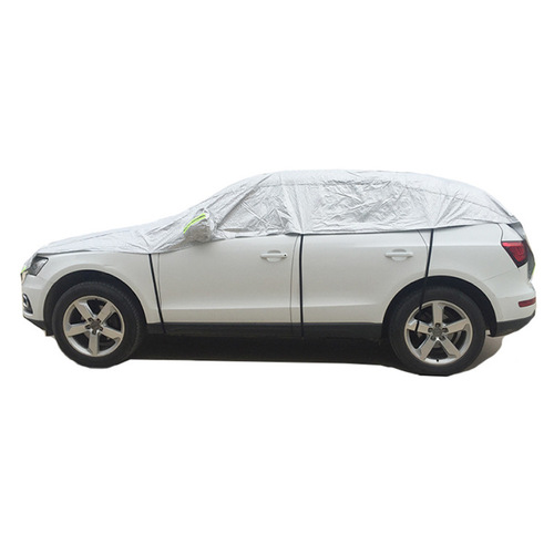 Car half cover, car clothes, sun visor, oversized aluminum film insulation, sun protection, windshield dust cover, car cover, half body
