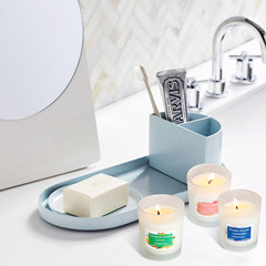 Direct Manufacturer Sales Soy Wax Smokeless Candles 12 Pieces Aroma Candle Glass Ins Atmosphere Decor Items