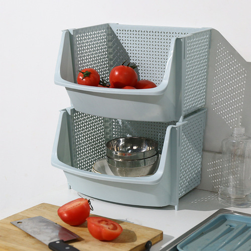 Kitchen rack vegetable floor-standing multi-layer vegetable basket vegetable rack supplies household toy snack storage rack
