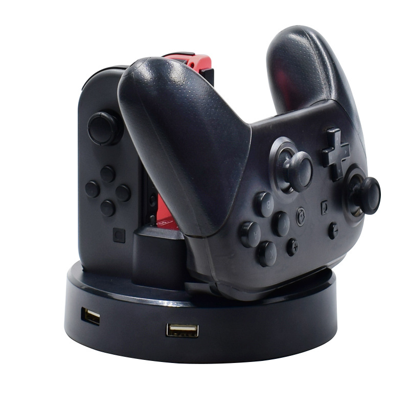 New product listing Nintendo switch joycon handle four charge PRO handle seat charge 5in1 seat charge
