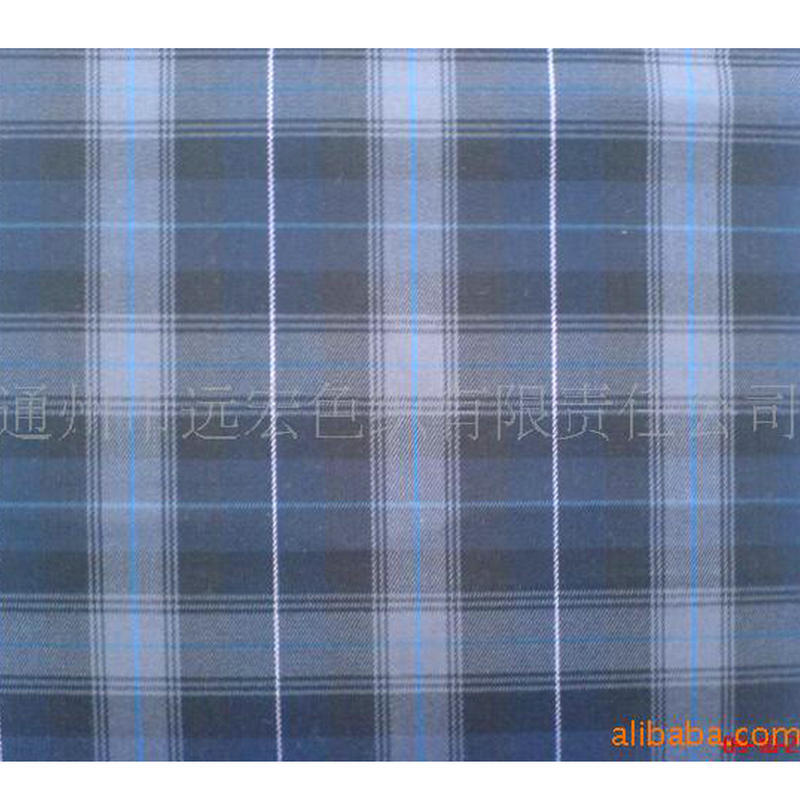 供应弹力布 色织格子弹力面料 格子色织布 衬衫面料