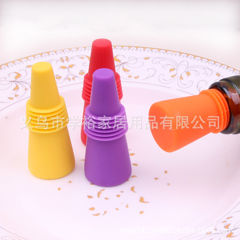 Tapered silicone wine stopper4.jpg